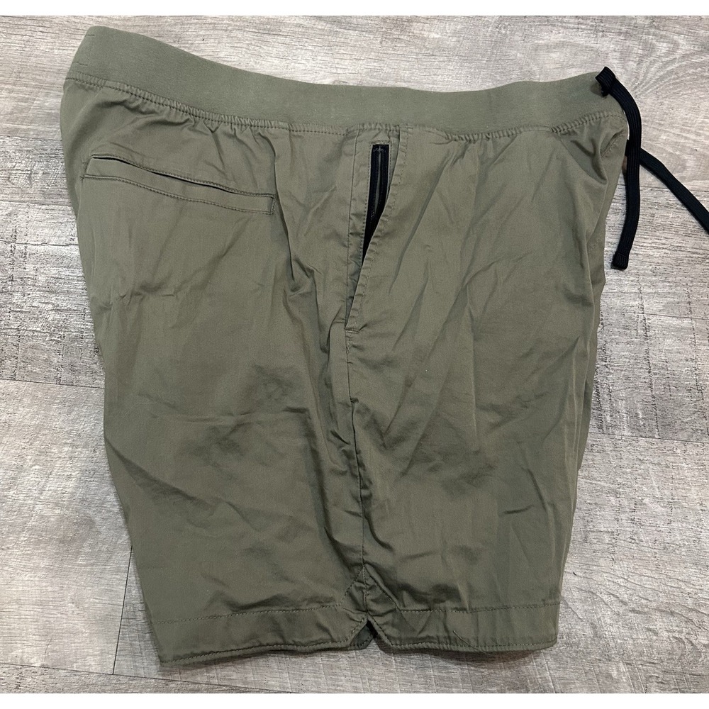 Abercrombie & Fitch Stretch Olive Green Hiking Athletic Shorts Pull-On Womens‎ L